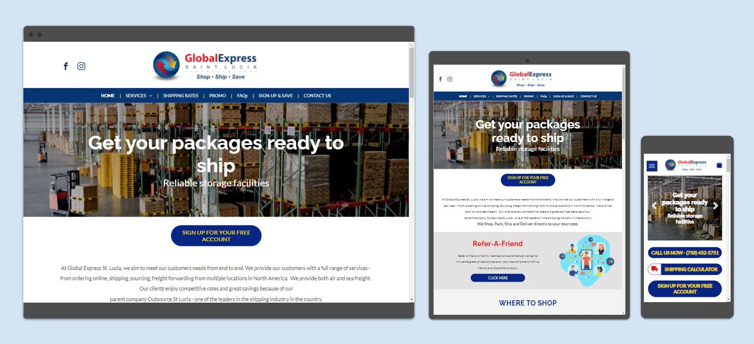 Global Express St Lucia